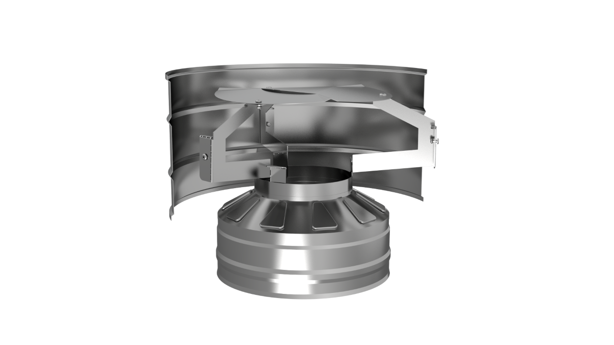 Оголовок с дефлектором штамп (в разрезе)